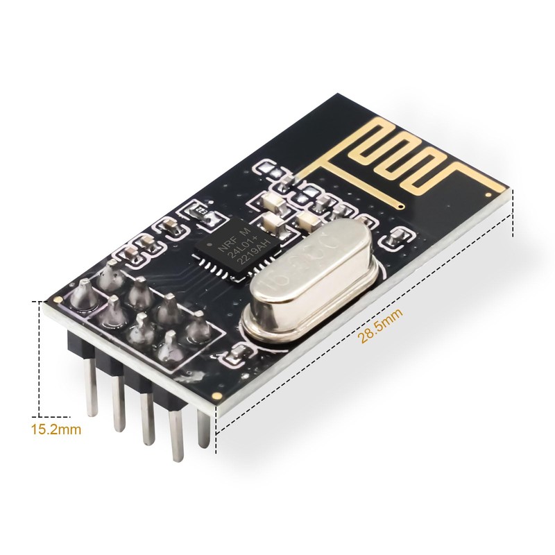 nRF24L01+ 2.4G Wireless Transceiver Module, NRF24L01 Radio Transceiver Module RF