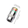BUGUUYO Car Tire Pressure Monitor Caps Durable Valve Stem Indicators