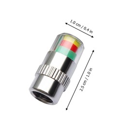 BUGUUYO Car Tire Pressure Monitor Caps Durable Valve Stem Indicators with for Proper Inflation Increases Fuel Efficiency Easy to Install