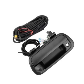 Arokzn Tailgate Handle Backup Camera Compatible with 2000-2006 Toyota Tundra Tailgaters Rear View Camera Replacement Car Door Tailgate Camera Park Assist Reverse Camera(Color: Black)