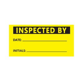 Inspected by Stickers,Quality Control Inventory Labels for Company,2X1 Inch,500 Pcs Per Roll
