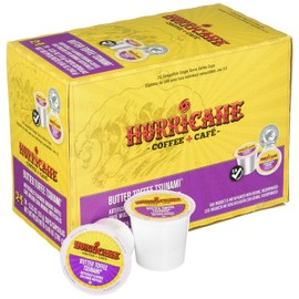 Hurricane Butter Toffee Tsunami Coffee Capsule, Compatible with Keurig K-Cup Brewers, 24-Count