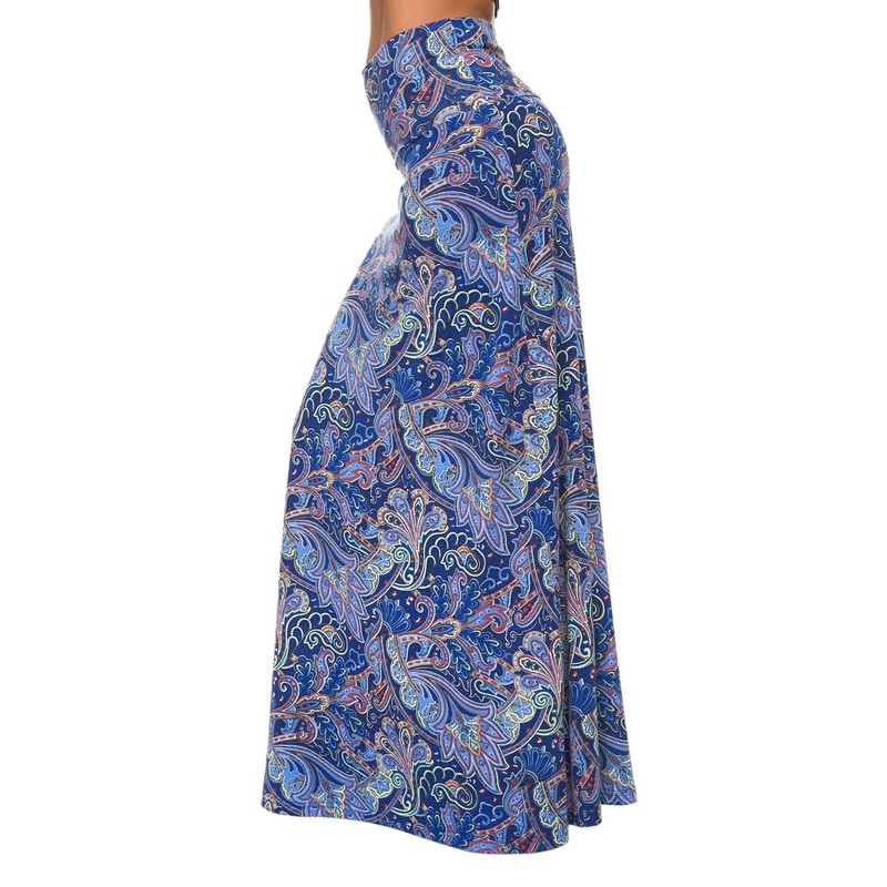 Skirt Women's Boho Long Soft Stretchy Maxi Skirt - 7,