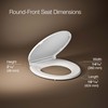 Border Round Closed-Front Toilet Seat with Soft Close and Quick