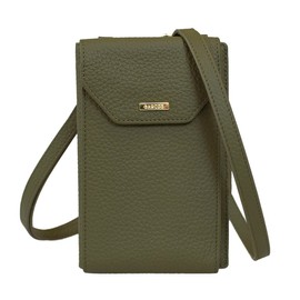 Balcos Smartphone Pochette Women's Leather Stylish Gift Onesize, Khaki