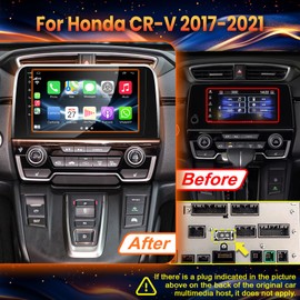 9 Inch HD Touch Screen Android 13 Stereo Car Radio for Honda CRV 2017 2018 2019 2020 2021 Wireless Carplay | Android Auto 8-Core 4G+64G Weather Display WiFi GPS Navigation Bluetooth 5.0