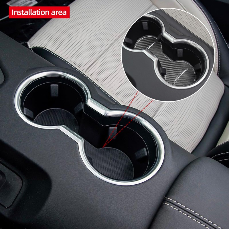 BETTERHUMZ Car Cup Holder Coasters Compatible with Ford Mustang 2024