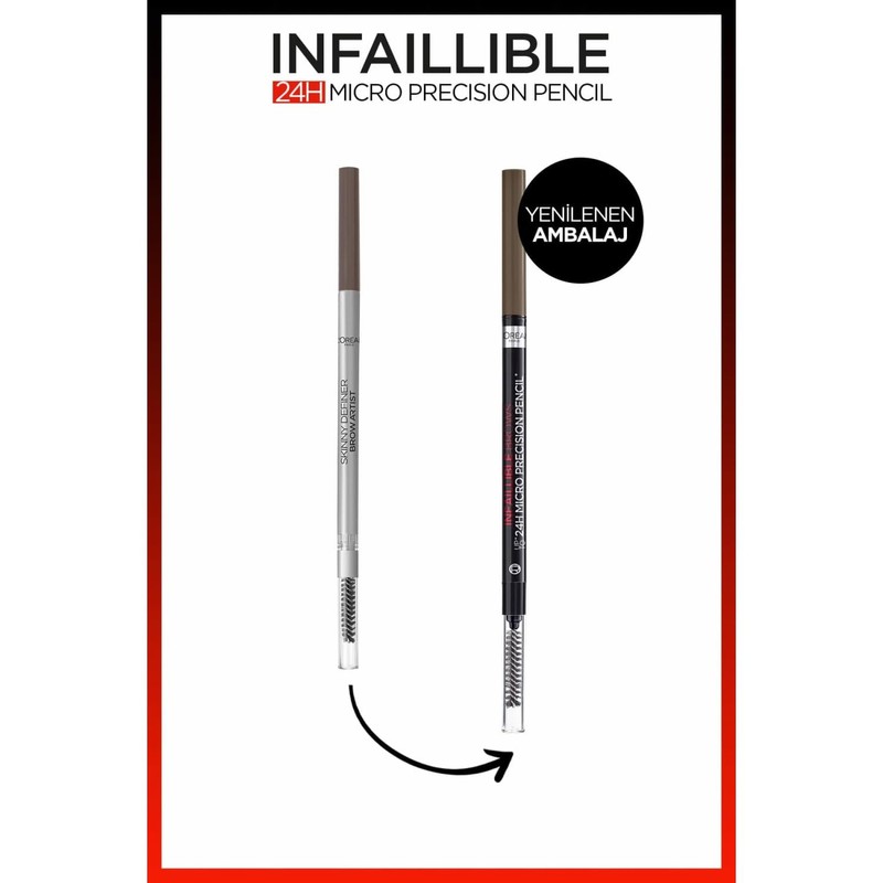 L'Oréal Paris Infaillible Brows 24H Micro Precision Pencil, Long-Lasting Precise