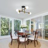 Ganeed Mid Century Sputnik Chandelier Industrial Semi Flush Mount Ceiling