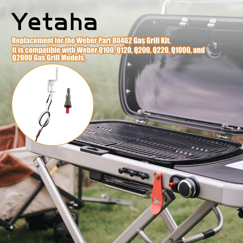 Yetaha Piezo Igniter Assembly Replacement Kit, Gas Grill Ignitor Push