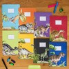 Papierdrachen 8 High-Quality Paper Notebook Covers for Children, A4, World