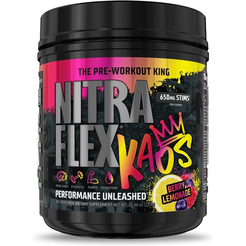 GAT SPORT Nitraflex KAOS Pre Entreno en Polvo - The