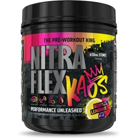 GAT SPORT Nitraflex KAOS Pre Entreno en Polvo - The Pre Workout King - 728 gr (728 gramos, White Cherry Limeade)