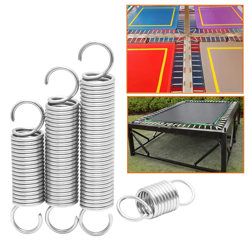 Qrity 2 PCS Stainless Steel Hook Terminal Compression Springs, Wire