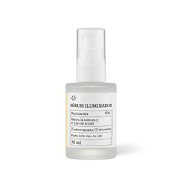 Sérum Facial Iluminador con Niacinamida 5%, Seborregulador y Antioxidante, 30 ml