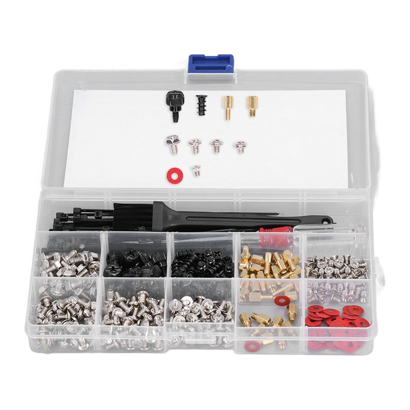 366 Pcs Computer Screw Set Motherboard Standoffs Screw Kit with