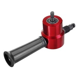 Drill， YT-160A Red Double Head Sheet Metal Nibbler Cutter Drill Attachment Metal Sheet Cutter Fit for Electric Drill