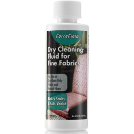 ForceField Dry Cleaning Fluid for Fine Fabrics, 4 oz – Professional Strength Spot Remover for Silk, Wool, and Delicate Upholstery