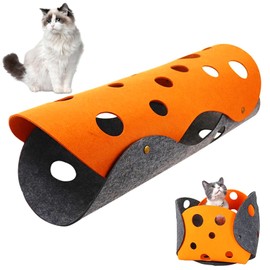 DIY Cat Tunnel, Cat Play Tunnel, Cat Toy, Removable Cat Tunnel, Felt Cat Tunnel, Washable, for Cats, Puppies, Rabbits, Guinea Pigs and Other Pets