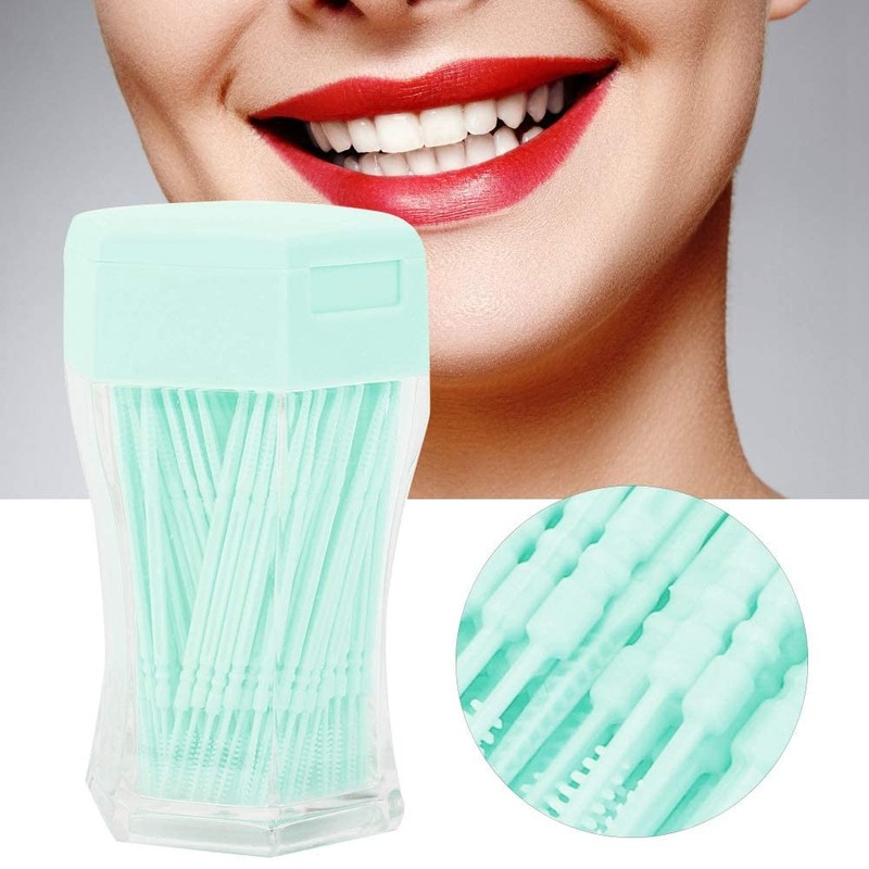 Agatige 200pcs 2 Ends Toothpicks, Plastic Coloured Teeth Toothpicks with