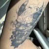 Irezumi Dokkaebi Oni Hannya Tattoo Sticker 1 Piece 2ea