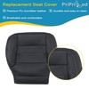 Priprilod Perforated Black Leather Driver Bottom Replacement Seat Cover Compatible