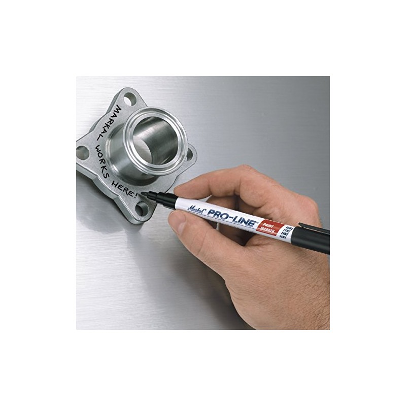 LACO Markal Industrial Marker, Fine & Micro, Yellow, 96872