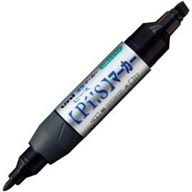 三菱鉛筆 油性サインペン ピースマーカー 太字+細字 黒 PA152TR.24 10本入