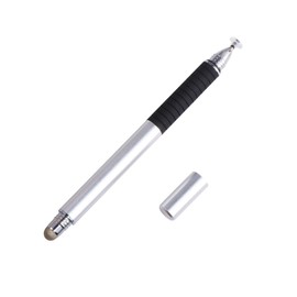 TEHAUX Stylus Pen for Touch Screens Silver Capacitive Disc Fiber Tip for Tablets Phones Accurate Drawing Note Taking Durable Design for All Touch Devices