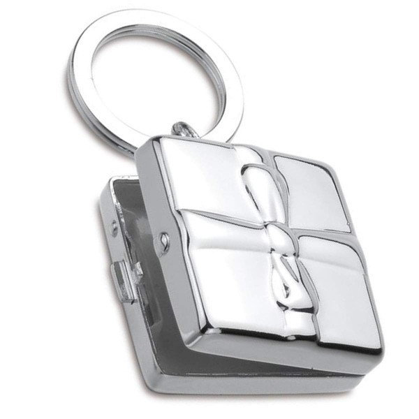 SILBERKANNE Key Pendant with Pill Box 7 x 4 x 2 cm Premium Silver Plated Elegant Silver-Plated Top Workmanship