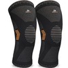 AetherGear Compression Knee Sleeve Brace Support (2 Pack) for Sports,