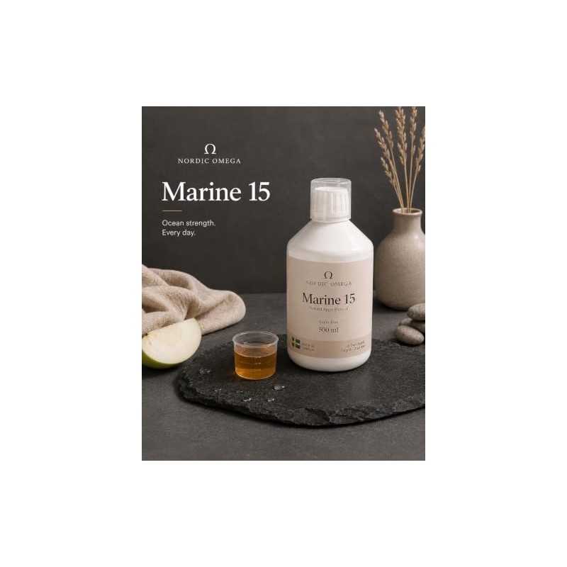 Marine Collagen 15, Sugar Free, Natural Apple Flavour, 500ml (1)