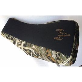 HCC Racing seat cover compatible with Honda Rubicon Foreman 500 fits 2001-2004- black gripper/Bonz camo deer skull