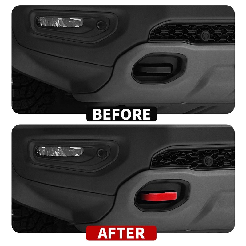 JeCar Tow Hook Covers Factory Bumper Tow Hook Protector Exterior