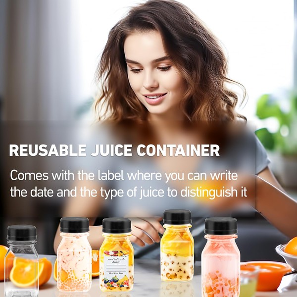 XIANGLONGY 14 PCS 120ml Shot Bottles, PET Plastic Small Bottles