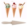 Moofey Ice Cream Cone Mold Reusable Wooden Krumkake Roller Cone