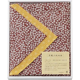 三巾　綿有職小紋両面大判ふろしき茶／金茶 [ホーム&キッチン]