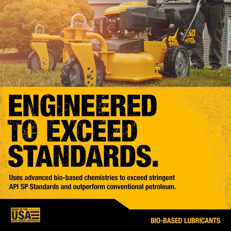 DEWALT Biosynthetic SAE 10W-30 Oil – 4-Cycle Engine Oil for