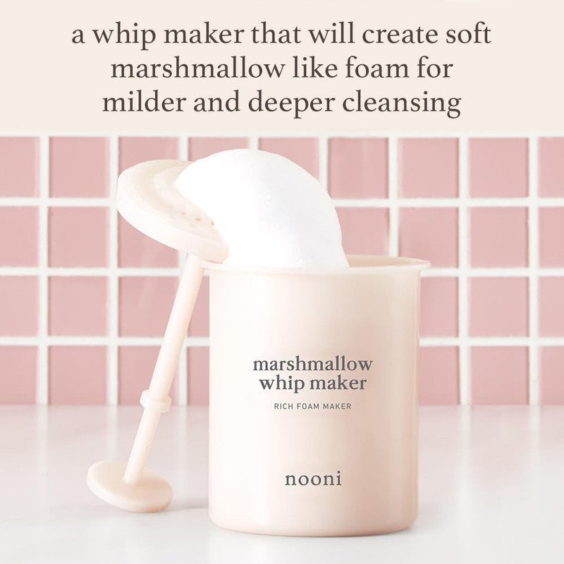NOONI Cleansing Bubble Foam Maker - Marshmallow Whip Maker |