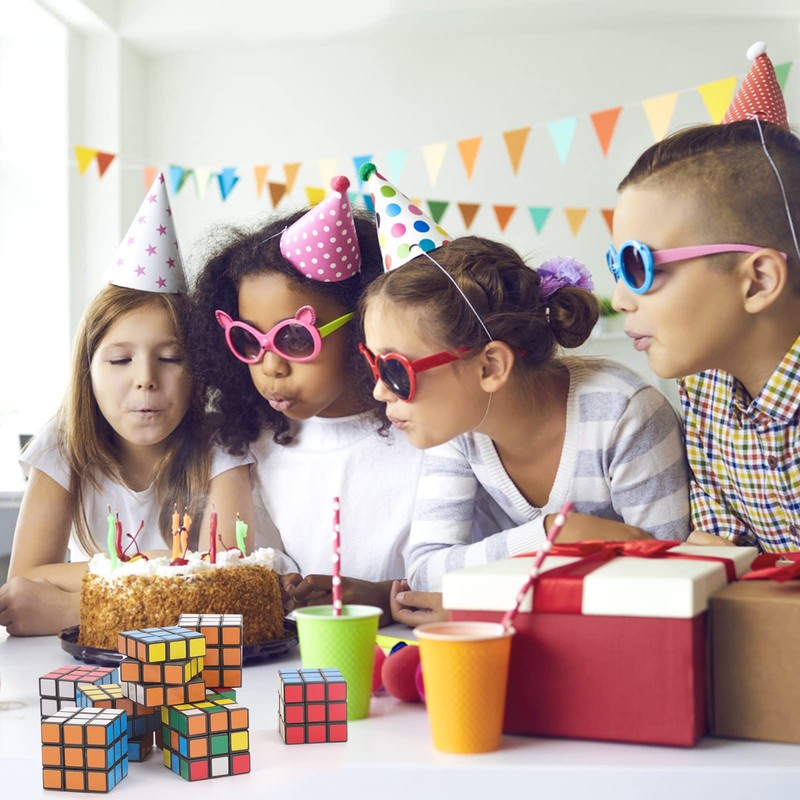 ASONA 24 Pack Mini Cubes Bulk, Puzzle Cubes, 1.18in 3×3×3