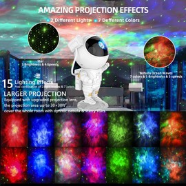 Astronaut Galaxy Projector, 2024 Upgraded Space Buddy Star Projector with Timer, 360°Adjustable Spaceman Night Light Lamp, Sky Light Projecter Gifts for Kids/Adults/Bedroom/Party/Home Décor