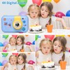 Kids Camera,2.4in IPS Screen Digital Camera,180°Flip Lens Camera,Children Selfie Camera