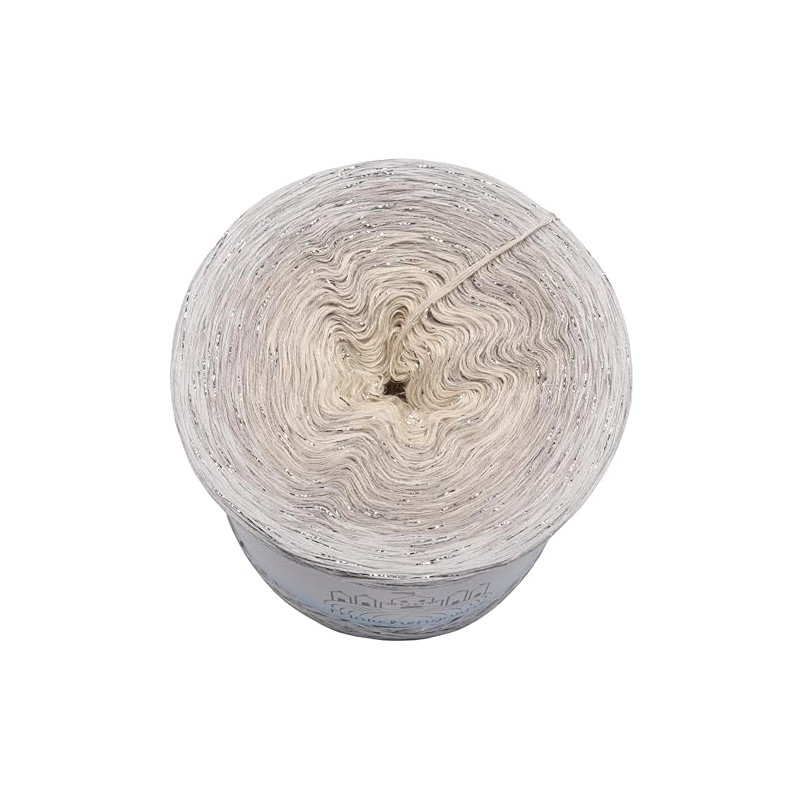 Glitter Colour Gradient Yarn, Ice Crystal with Glitter, 5, 4