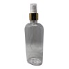Meliars Botella Pet Oval 250 Ml Con Átomizador R24 Dorado