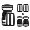 DOJA Barcelona Backpack buckle, Black, 32mm