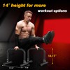 RELIFE REBUILD YOUR LIFE Push Up Bar,14in High Steel Parallettes