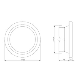 Steinberg14 White Diameter 125 mm Exhaust Air Disc Valve Anemostat Steel Round Ventilation Valves with Clamping Springs