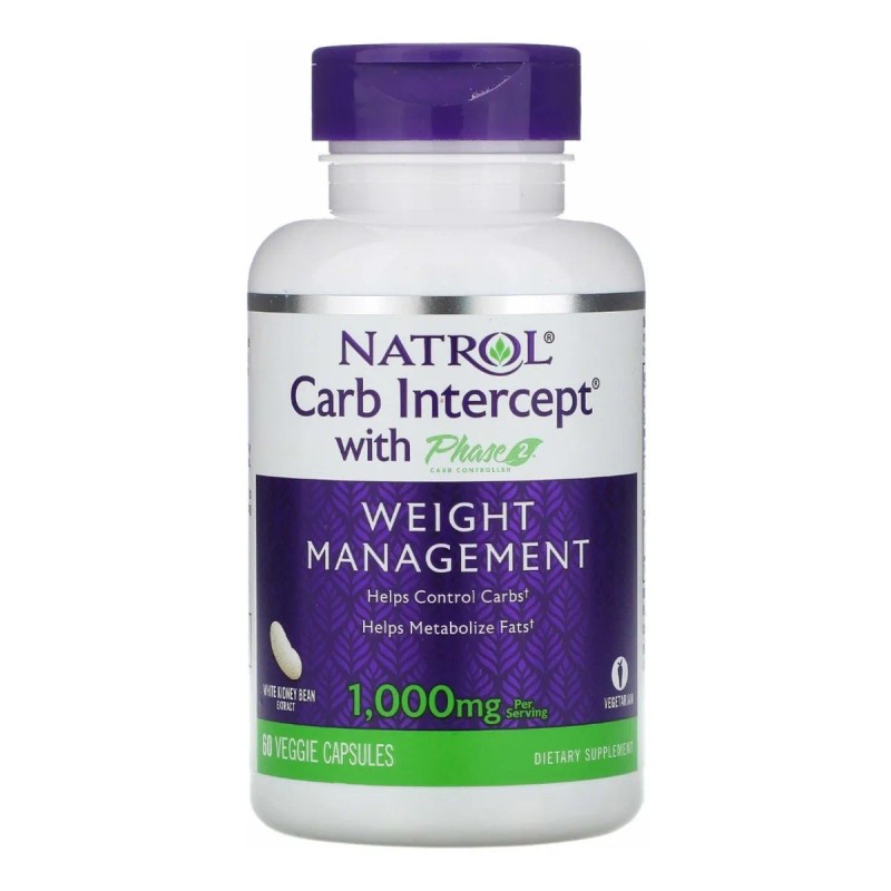 Bloqueador de carbohidratos Carb Intercept 60 cápsulas Natrol