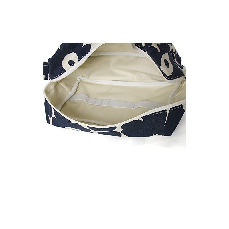 Marimekko 70530-851 Vilya Pouch, Cotton/Dark Blue MINI-UNIKKO VILJA, cotton/dark blue