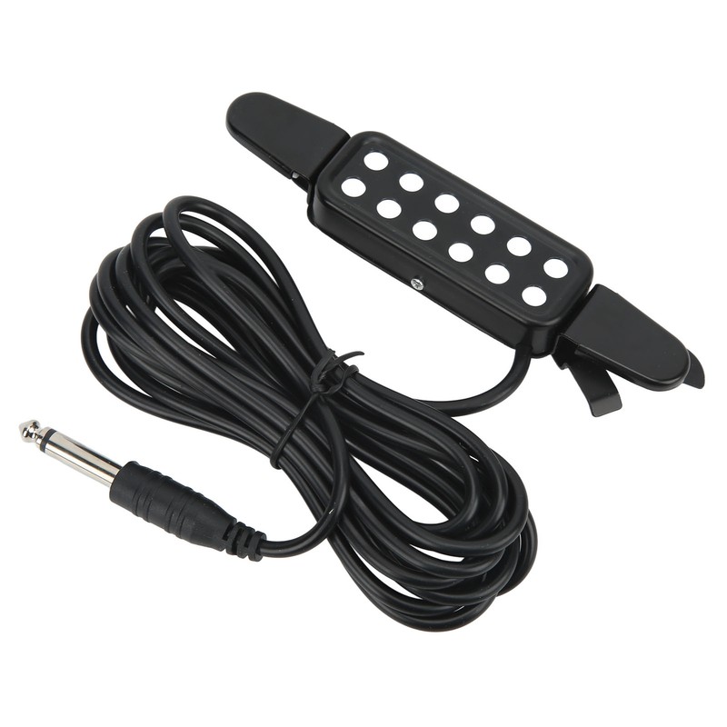 Acoustic Guitar Electric Transducer Soundhole Pickup Preamplifier Punching Free Accessories